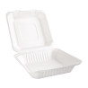 Caixas de dobradiça compostáveis em Bagasse 236mm - Conjunto de 200