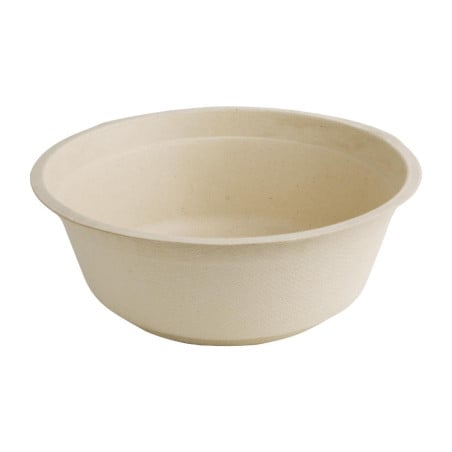 Bols Redondos Compostáveis Bagasse Natural 950ml - Conjunto de 50 - Eco-responsável & Elegante