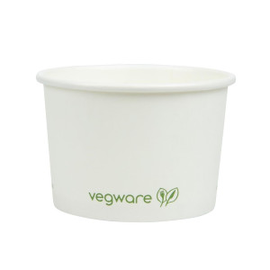 Compostable Hot Food Pots 110 m - Pack of 1000 Vegware - Convenient and Environmentally Friendly