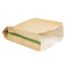 Sacolas de lanche quente compostáveis 229 x 165 mm - Pacote de 500 Vegware