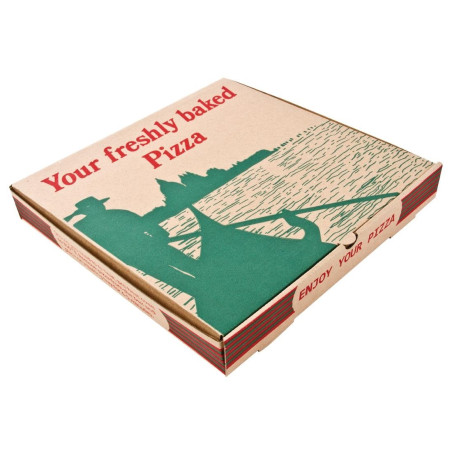 Compostable Pizza Boxes 358mm Pack of 50 - Environmentally friendly