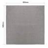 Serviettes de table en lin grises 400 x 400 mm - Lot de 12 - Olympia