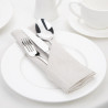 Ecru Linen Napkins 400 x 400 mm - Pack of 12 Olympia: Elegance and Quality