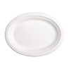 Assiettes ovales compostables en bagasse 198 mm - Lot de 50, qualité professionnelle