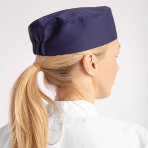 Gorro de Cozinha Azul Whites Vestuário de Chef A204 - Conforto e Estilo Destaque-se na Cozinha!