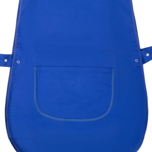 Avental tipo bata com bolso azul royal - Whites Chefs Clothing