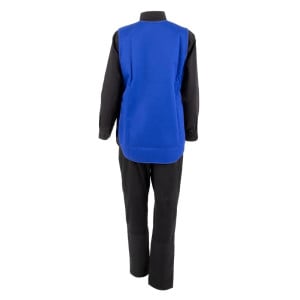 Avental tipo bata com bolso azul royal - Whites Chefs Clothing