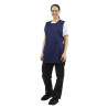 Avental de chasuble com bolso azul-marinho - Roupas de chef Whites