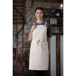 Gray Cotton Bib Apron Southside - Professional Kitchen