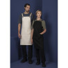 Apron Bib Cotton Gray Southside - Professional Kitchen