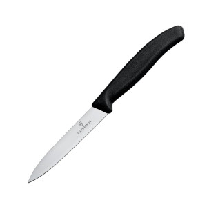 Faca de Escritório Pontiaguda Preta Victorinox 10cm: Precisão e Qualidade