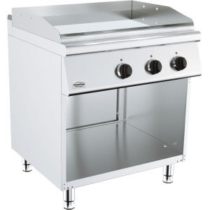 Chrome Electric Griddle on Cabinet - Series 700 - 800 mm - CombiSteel