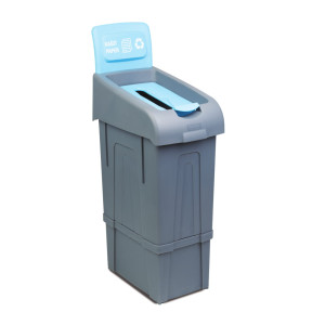 Contentor de reciclagem 80 L - Papel - CombiSteel