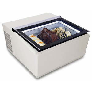 Vitrina de gelo branca para colocar - Estática - 3 x 5 L - Lado do cliente - CombiSteel