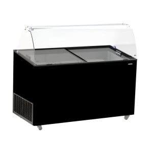 Vitrina de Gelado Preto - Conservação ótima de 10 x 5 L - Marca CombiSteel