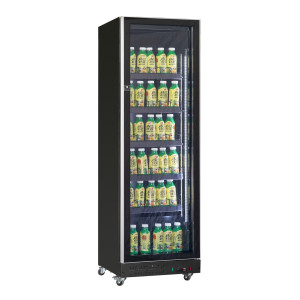 Vitrina refrigerada para bebidas preta 387L CombiSteel: Alto desempenho e elegância