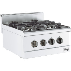 Fogão de Bancada 4 queimadores - 13000 W CombiSteel: Cozimento eficiente e design moderno