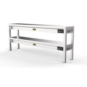 Étagère Chauffante Cerâmica 2 Níveis CombiSteel - L 2000 x P 300 mm