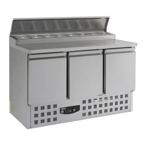 Saladette Refrigerada com 3 Portas - 8 Cubas GN 1/6 - 392 L - CombiSteel
