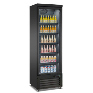 Vitrine de Bebidas Preta com 2 Portas de Vidro - 450 L - CombiSteel