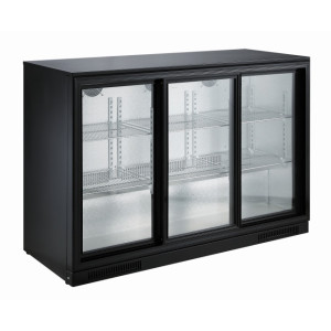 Refrigerated Back Bar with 3 Sliding Doors - 298 L - CombiSteel