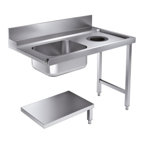 Mesa de Carregamento com Furo para Resíduos à Direita - L 1200 x P 750 mm - CombiSteel