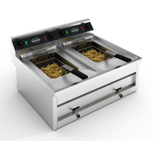 Fritadeira Elétrica de Bancada - 2 x 12 L - CombiSteel