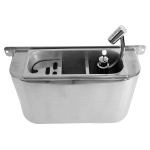 Evier Colher de Sorvete com Ducha, Conexão à Água e Tubo de Drenagem - CombiSteel