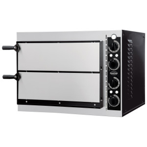 Forno de Pizza com 2 Câmaras - 2 Pizzas - 230 V - CombiSteel