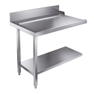 Mesa de Carregamento com Prateleira e Backsplash - Esquerda - L 1100 x P 750 mm - CombiSteel