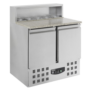 Meuble à Pizza à 2 Portes - 5 GN 1/6 - CombiSteel