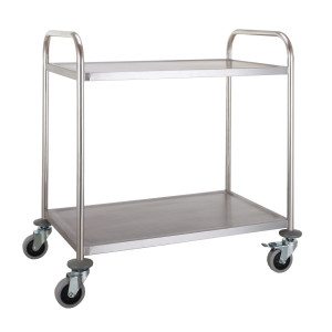 Carrinho Inox Desmontável de 2 Níveis - CombiSteel