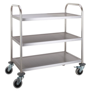 Carrinho Inox Desmontável com 3 Níveis - CombiSteel