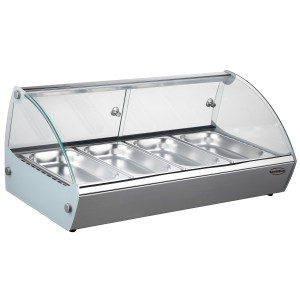 Vitrine Chauffante à Poser - 4 GN 1/3 - CombiSteel