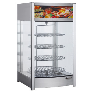Vitrine Aquecida Rotativa de Bancada - 97 L - CombiSteel