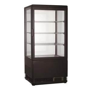 Black Refrigerated Display Case - 78 L - CombiSteel