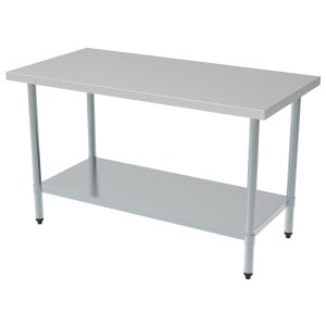 Mesa Inox com Prateleira - L 120 x P 700 mm - CombiSteel