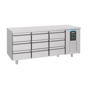 Positive Refrigerated Table GN 1/1 with 9 Drawers - 474 L - CombiSteel