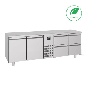Mesa Refrigerada Positiva GN 1/1 com 2 Portas e 4 Gavetas - 632 L - CombiSteel