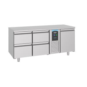 Mesa Refrigerada Positiva GN 1/1 com 1 Porta e 4 Gavetas - 474 L - CombiSteel
