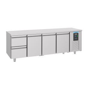 Mesa Refrigerada Positiva GN 1/1 com 3 Portas e 2 Gavetas - 632 L - CombiSteel