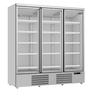 Vitrine Refrigerada Positiva em Inox - 3 Portas de Vidro - 1530 L - CombiSteel