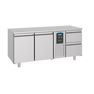 Mesa Refrigerada Positiva GN 1/1 com 2 Portas e 2 Gavetas - 474 L - CombiSteel
