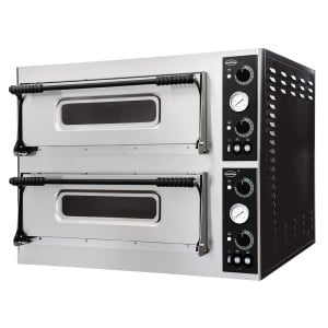 Forno de Pizza com 2 Câmaras - 2 x 6 Pizzas - 400 V - CombiSteel