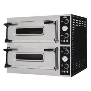 2-Chamber Pizza Oven - 2 x 4 Pizzas - 400 V - CombiSteel