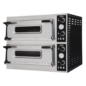Forno de Pizza com 2 Câmaras - 2 x 4 Pizzas - 400 V - CombiSteel