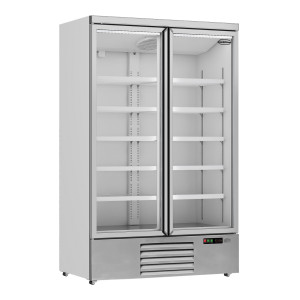 Armoire Réfrigérée Positive Inox - 2 Portas de Vidro - 1000 L - CombiSteel