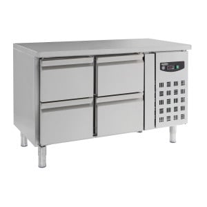 Positive Refrigerated Table with 4 Drawers - 282 L - CombiSteel