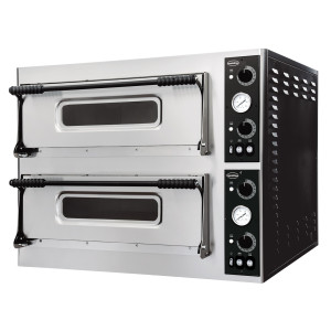 Forno de Pizza com 2 Câmaras - 2 x 4 Pizzas - 400 V - CombiSteel