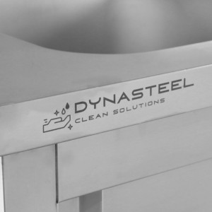Meuble Plonge 1 Bac com Backsplash e 3 Gavetas - 1200 x 600 mm - Bac à Esquerda - Dynasteel